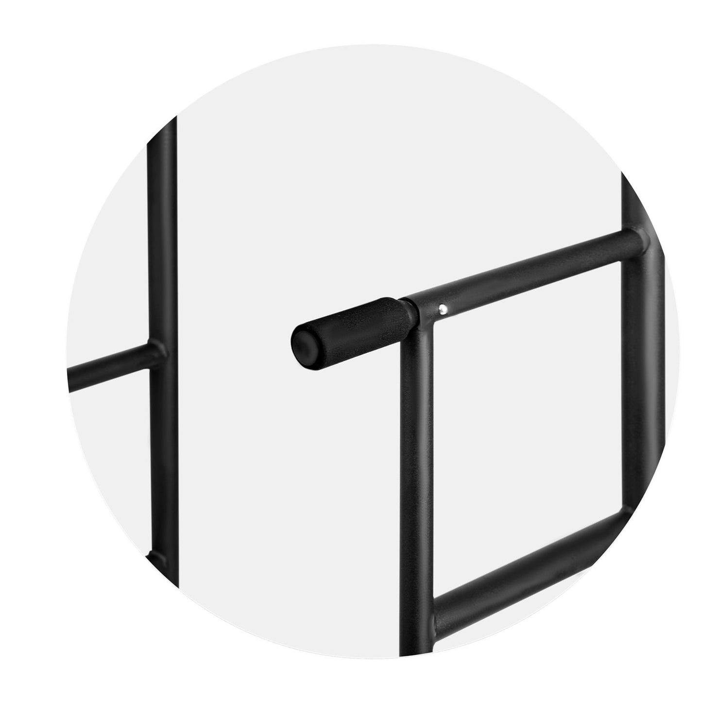 Multifunctionele optrekstang - pull-up bar - Power Tower - 70 x 100 x tot 215 cm - zwart/rood