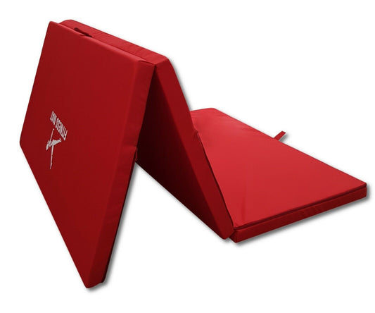Fitnessmat voor binnen en buiten - opvouwbaar en waterdicht - 200 x 120 x 5 cm - rood