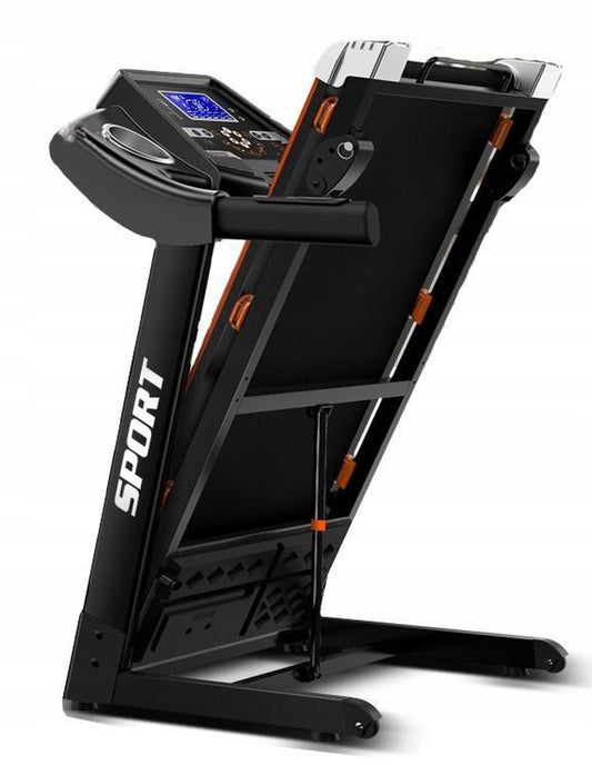 Opvouwbare loopband met LCD-scherm en verstelbare hellingshoek - tot 17 km/u - inclusief twister