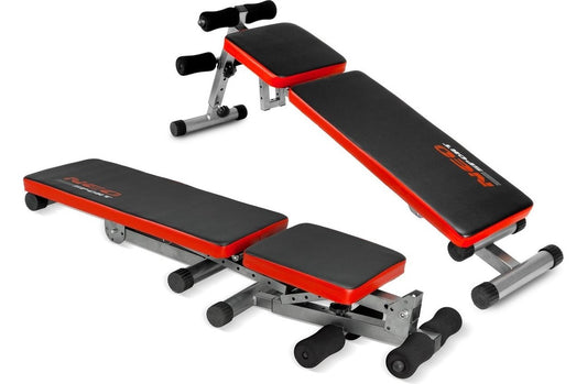 Verstelbare en multifunctionele fitnessbank - halterbank - 136 x 32 x 51 cm