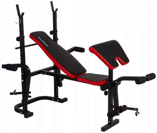 Verstelbare en multifunctionele halterbank - trainingsbank - 124 x 160 x 121 cm