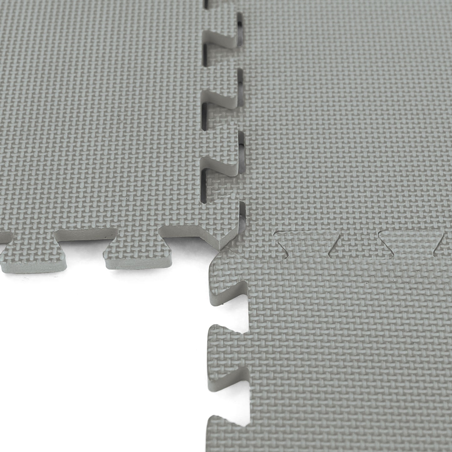 Fitness puzzelmat - vloermat - 8-delig - 50 x 50 cm - grijs