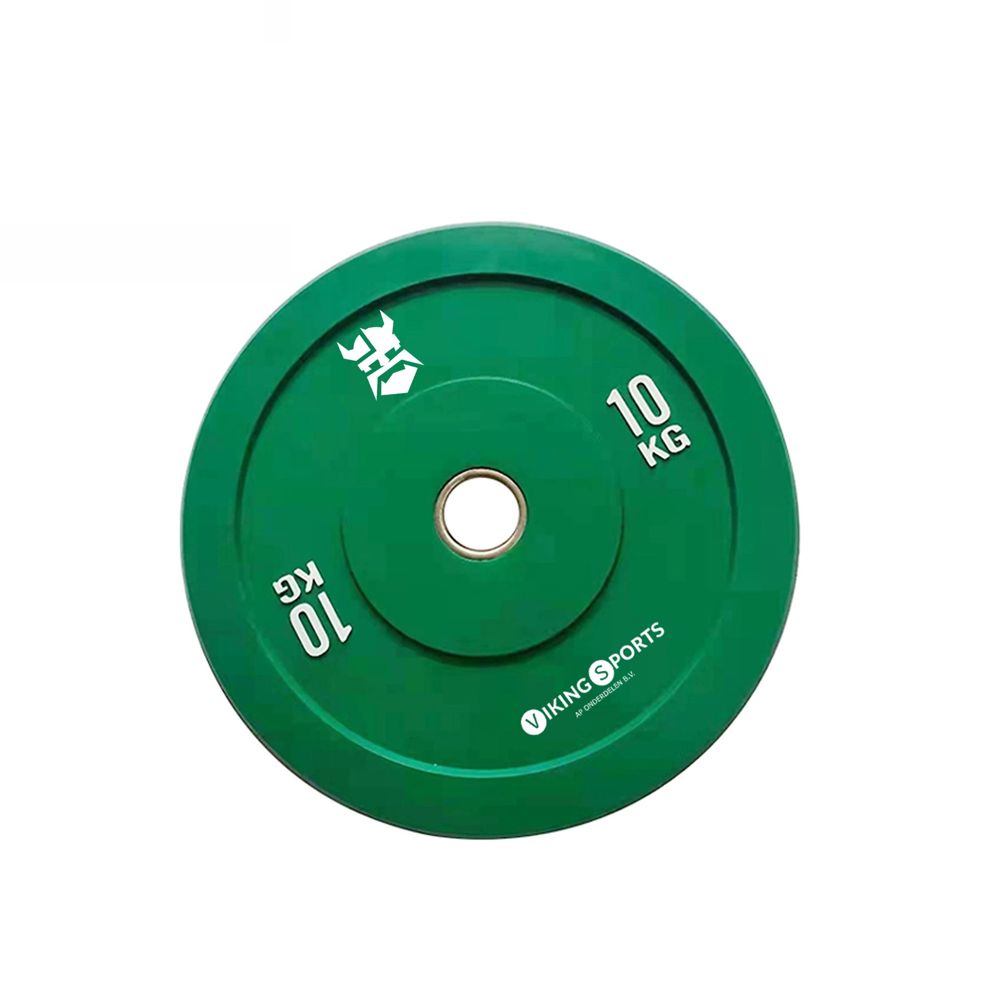 Great Gainz rubbergewichtplaat halterschijf 10 kg groen perfect voor thuisworkouts
