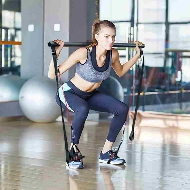 Workout Bar met weerstandsbanden