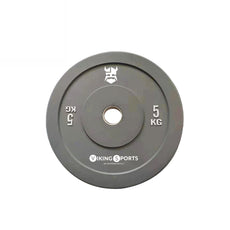 Great Gainz rubbergewichtplaat halterschijf 5 kg grijs ideaal voor krachttraining thuisworkout