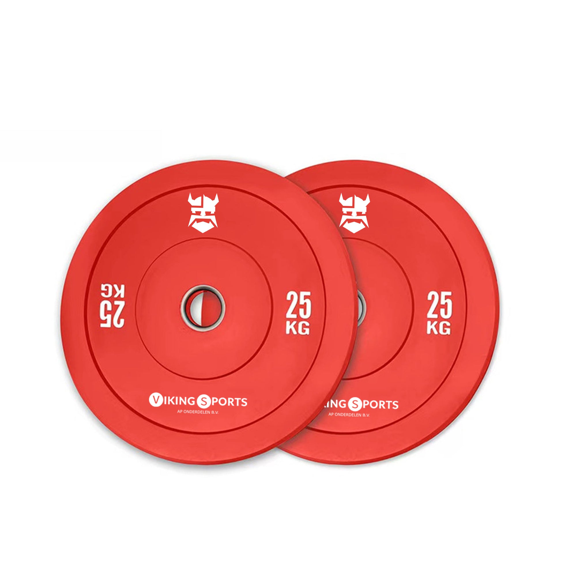 Great Gainz rubbergewichtplaat halterschijf 25 kg rood ideaal voor spieropbouw en thuisworkout
