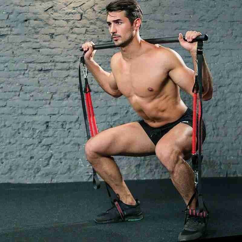 Workout Bar met weerstandsbanden