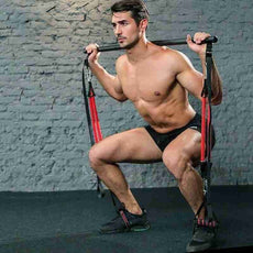 Workout Bar met weerstandsbanden
