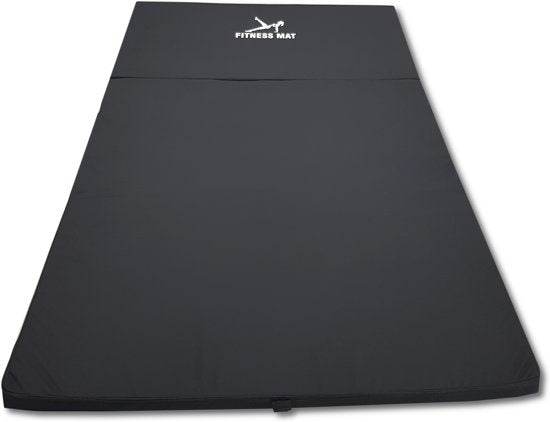 Great Gainz zwarte opvouwbare fitnessmat  waterdichte mat 120x200x5 cm  onmisbaar voor fitness en thuisworkout