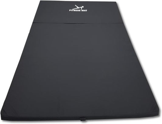 Great Gainz zwarte opvouwbare fitnessmat  waterdichte mat 120x200x5 cm  onmisbaar voor fitness en thuisworkout
