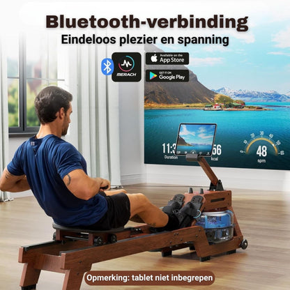 Waterroeimachine van Massief Hout – Luxe Full Body Workout voor Thuis