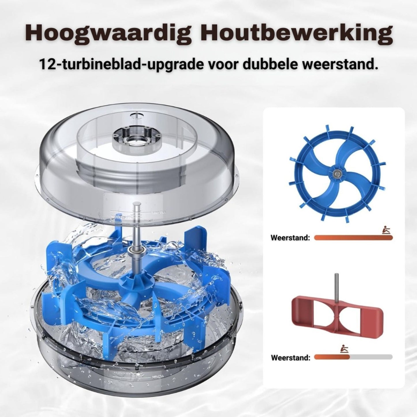 Waterroeimachine van Massief Hout – Luxe Full Body Workout voor Thuis