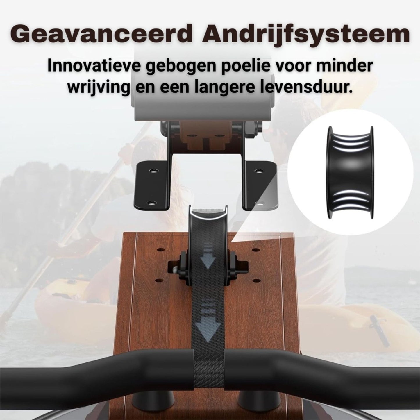 Waterroeimachine van Massief Hout – Luxe Full Body Workout voor Thuis