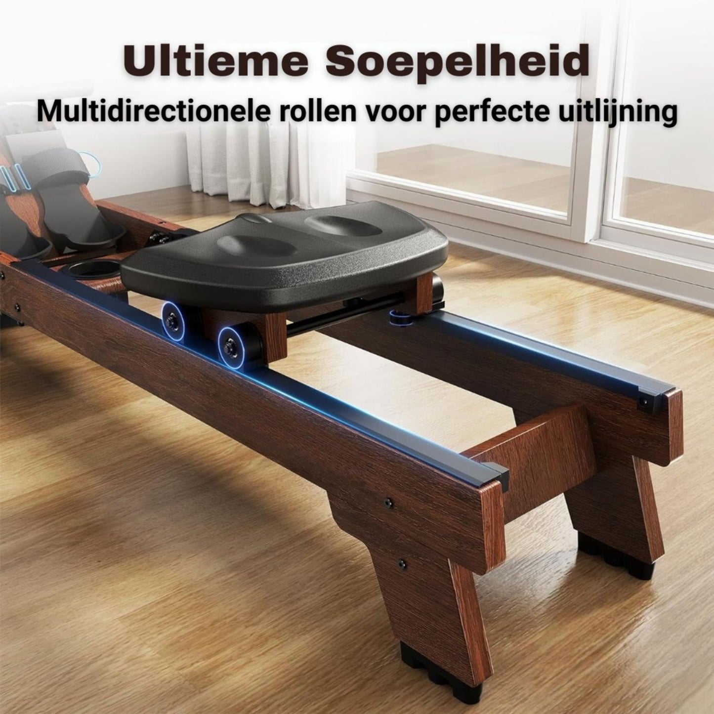 Waterroeimachine van Massief Hout – Luxe Full Body Workout voor Thuis