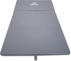 Great Gainz zwarte opvouwbare fitnessmat  waterdichte fitnessmat 120x200x5 cm  ideaal voor yoga, stretch en thuisworkouts