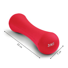 Dumbbell set 6 kg - 2 x 3kg - donker roze