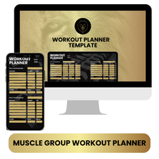 Muscle Group Workout Planner – Downloadbaar Template