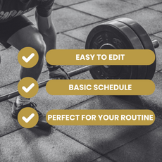 Muscle Group Workout Planner – Downloadbaar Template