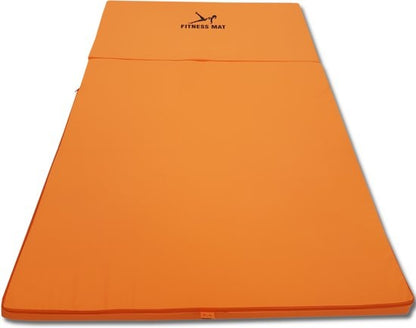 Great Gainz oranje fitnessmat  compacte waterdichte mat 80x200x5 cm  ideaal voor stretch en core workouts thuisworkout