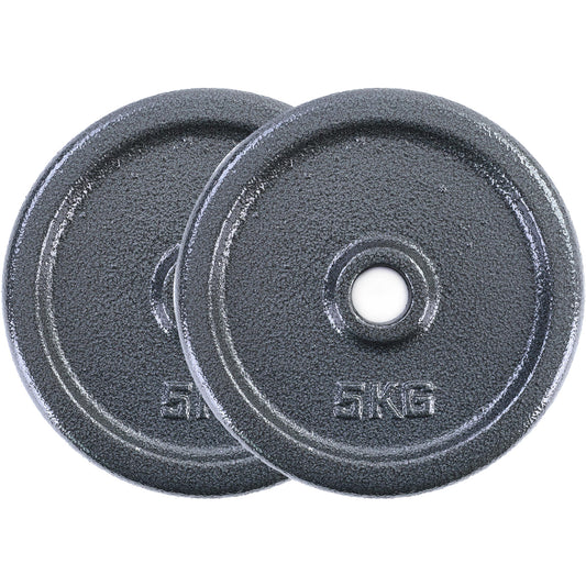 Great Gainz gietijzeren halterschijven 20 kg set van 2x10 kg ideaal voor krachttraining en thuisworkout