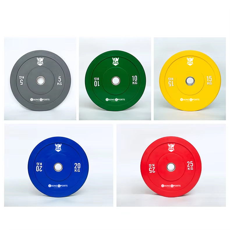 Halterschijf 5kg - Olympische bumper plate - ⌀50 mm - grijs
