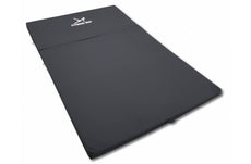 Fitnessmat voor binnen en buiten - opvouwbaar en waterdicht - 200 x 120 x 5 cm - zwart