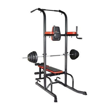 Verstelbaar multistation met halterbank - dipstation - Pull up bar - 138,5 x 92,5 x 217 cm