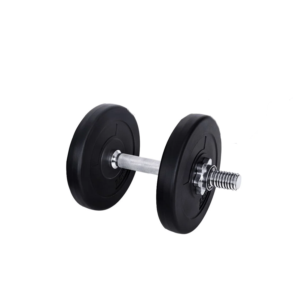 Halterschijven set 20kg - kunststof - geschikt voor ⌀26 mm, 28 mm en 30 mm - 2 x 10kg - zwart