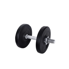 Halterschijven set 20kg - kunststof - geschikt voor ⌀26 mm, 28 mm en 30 mm - 2 x 10kg - zwart