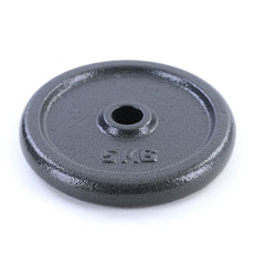 Halterschijven set 20kg - gietijzer - ⌀26 mm - 2 x 10kg - zwart