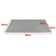 Fitness puzzelmat - vloermat - 8-delig - 50 x 50 cm - grijs