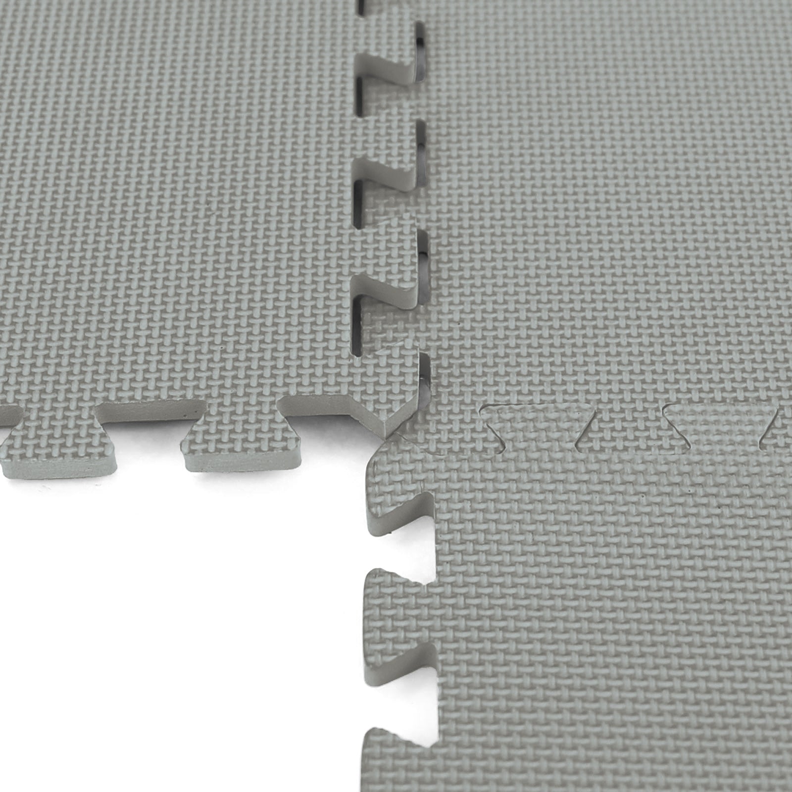 Fitness puzzelmat - vloermat - 8-delig - 50 x 50 cm - grijs