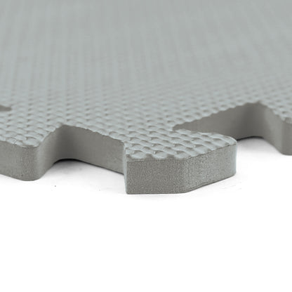 Fitness puzzelmat - vloermat - 8-delig - 50 x 50 cm - grijs