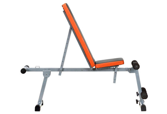 Verstelbare en multifunctionele fitnessbank met antislip handgrepen - halterbank - 136 x 34 x 108 cm