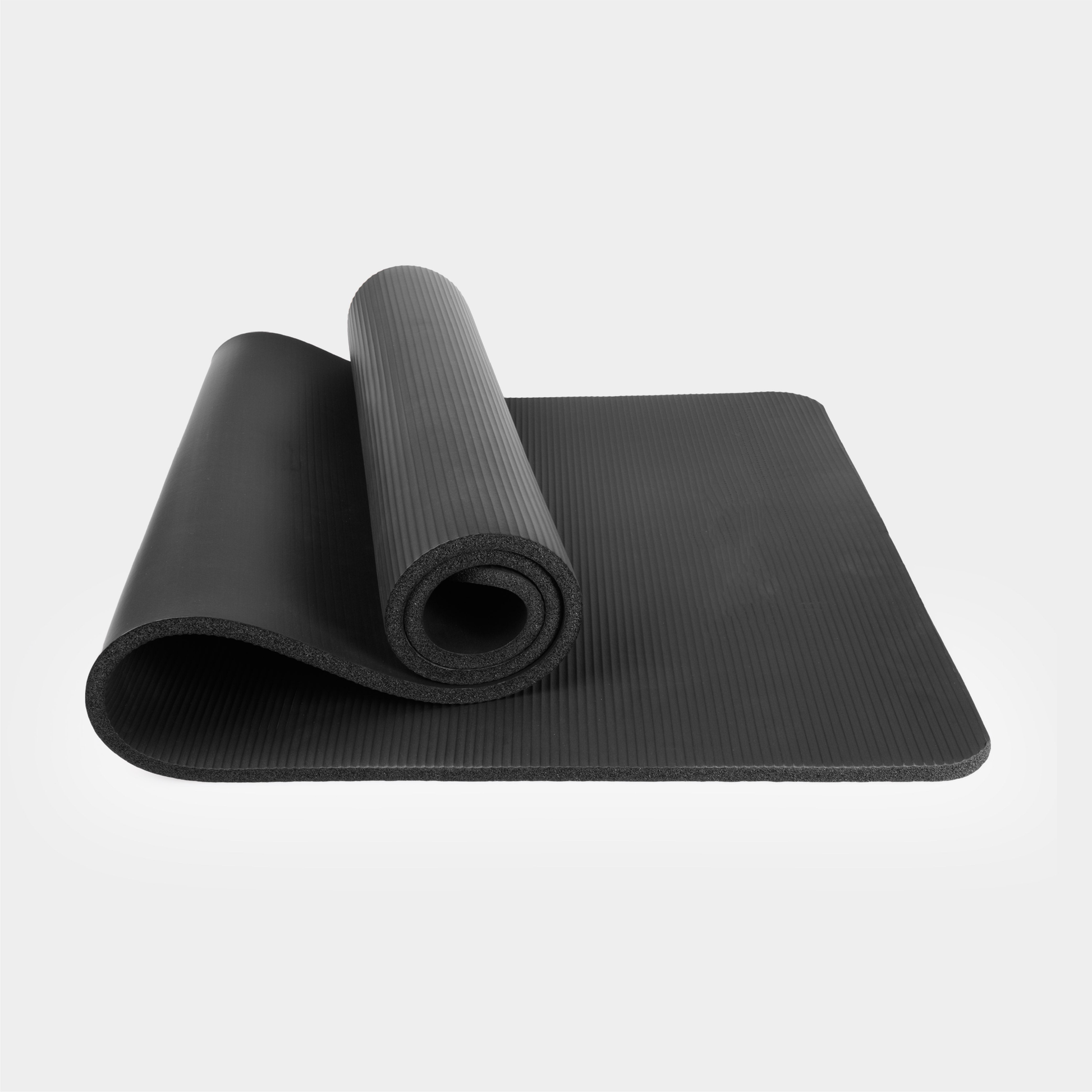 Fitnessmat - yogamat - waterbestendig - 183 x 60 x 1,5 cm - zwart